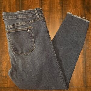 SAM EDELMAN Women's Blue Mid Rise Skinny Crop Jeans, size 16/33